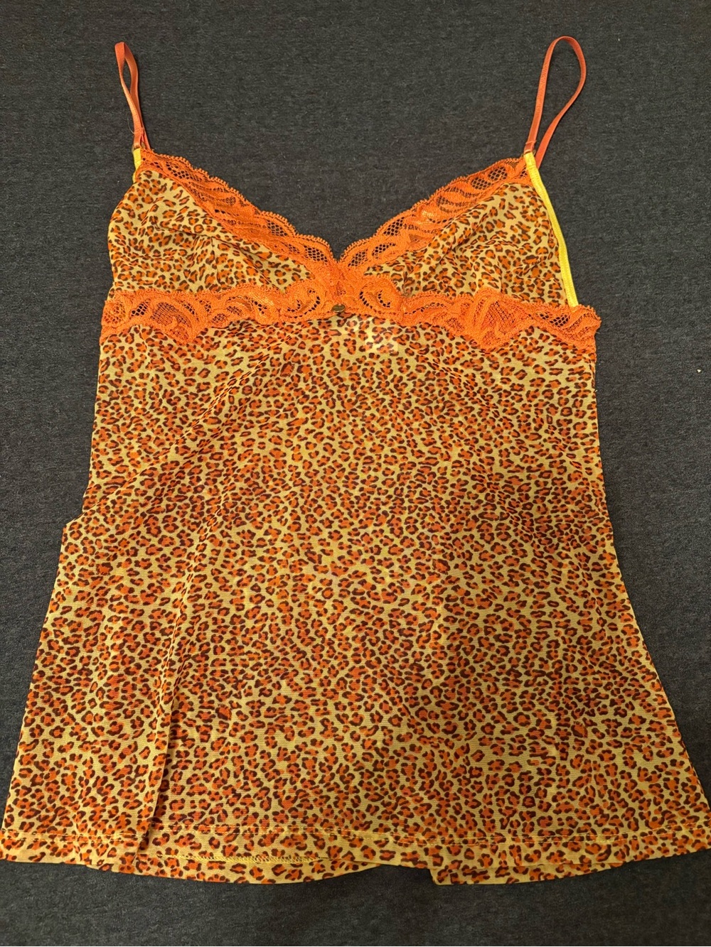 Victoria’s Secret Very Sexy Leopard Print Camisole Lace Top EUC